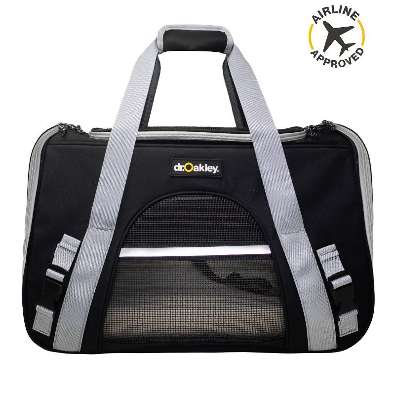 Dr. Oakley airline Approved Pet Travel Bag with Detachable & Washable Liner - Stylish and Convenient Carrier Solution, 1 of 5