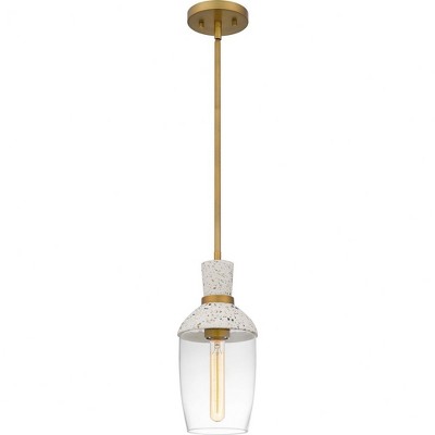 Quoizel Lighting 1 - Light Pendant in  Aged Brass