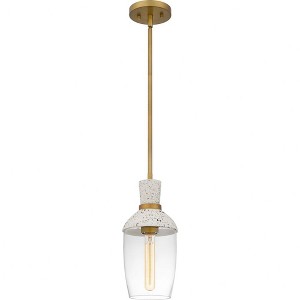 Quoizel Lighting 1 - Light Pendant in  Aged Brass - 1 of 4