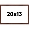 PosterPalooza | Classic Modern Brown Picture Frame - UV Acrylic, Backing Board, Hanging Hardware Included - 2 of 4
