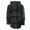Gioberti Boy's 100% Cotton Removable Hoodie Plaid Checkered Flannel Shirt - 2 of 4