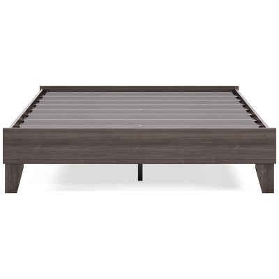 Harmony Gray Queen Platform Bed with Storage Drawers