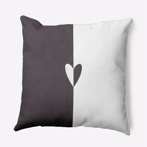 Black and white heart pillow new arrivals