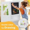 Wooden Toddler Step Stool,White Toddler Tower with Chalkboard & Whiteboard - 2 of 4