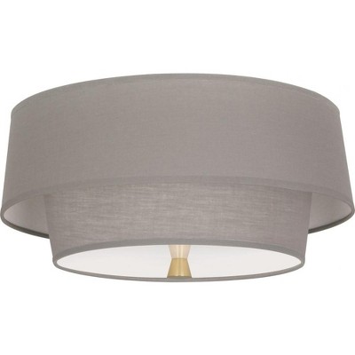 Robert Abbey Lighting Decker 2 - Light Flush Mount in  Modern Brass