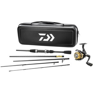 Daiwa Carbon Case Travel Spinning Rod and Reel Combo Kit - 1 of 2