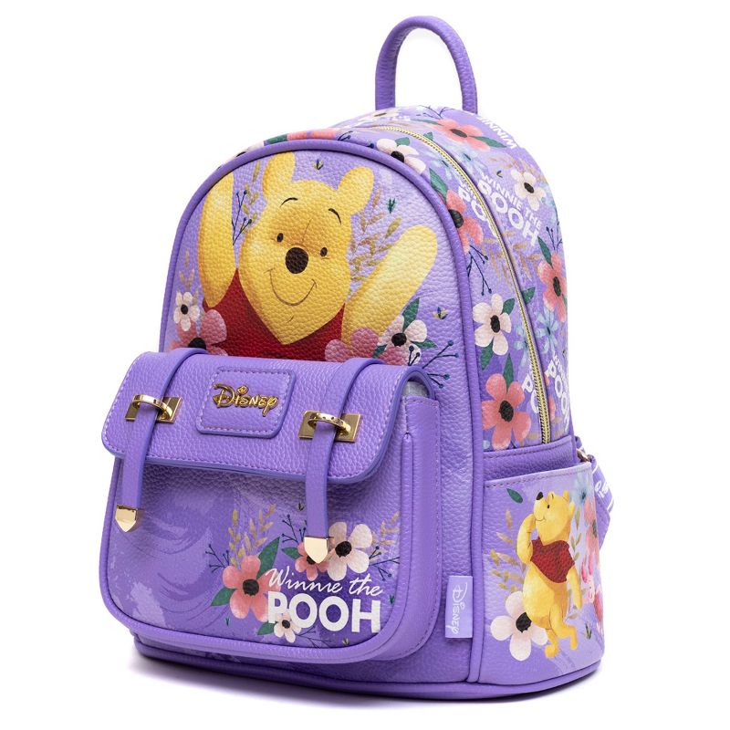 Winnie the Pooh - Winnie + Friends WondaPop 11" Vegan Leather Fashion Mini Backpack, 5 of 7