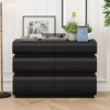 CAVINAS 6/8 Drawers Dresser for Bedroom,Modern Style Dresser with Free Handles for Kids Room,Living Room,Entry and Hallway,White/Black - 2 of 4