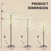 Docred LED Lighted Trees for Christmas Warm Light Metal Twinkling Tree 8 Lighting Modes Waterproof Indoor Outdoor Holiday Party Home Yard Patio Decor - 4 of 4