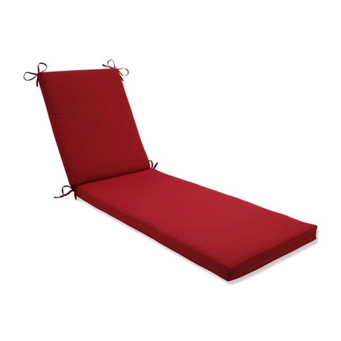 80 x23 x3 Fresco Outdoor Chaise Lounge Cushion Pompeii Red Pillow Perfect Weather resistant Fade resistant Target