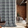 Deconovo 2 Panels Linen Look Full Blackout Curtains with Timor Print, 8 Grommets for Living Room - 3 of 4