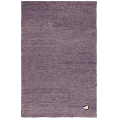 Handmade Purple Wool Tufted Rectangular Area Rug 5' x 8'