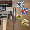 4E's Novelty 4 Pack 2 Designs Foam Gingerbread House Picture Frame Craft, Self-Adhesive Gingerbreads House Kit with Magnets for Christmas Photo Frames - 4 of 4