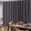 VEVOR Room Divider, Portable Panel Room Divider with Wheels Curtain Divider Stand, Freestanding Room Divider Privacy Screen for Office, Gray - 2 of 4