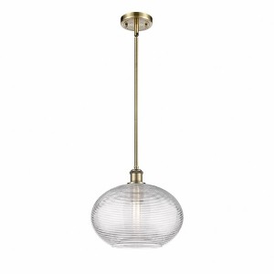 Ithaca - 1 Light Stem Hung Mini Pendant In Industrial Style-10.75 Inches Tall and 12 Inches Wide - 1 of 1