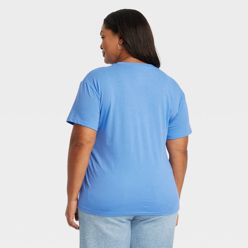 Women's Self Love Club Short Sleeve Graphic T-Shirt - Blue, 2 of 6
