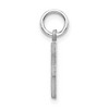 Black Bow Jewelry 14k White Gold, Julia Collection, Small Satin Block Initial F Pendant - 2 of 4