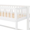 Whisen Twin Size Wood Low Loft Bed with Ladder and Slide - 4 of 4