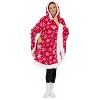 PAVILIA Angel Wrap Hooded Blanket for Women Adult, Wearable Cozy Wrap Throw Fleece Shawl Cape - 2 of 4