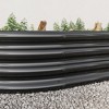 Lyngins Raised Garden Beds Outdoor, Corrugated Galvanized Metal Planter, Open Base, Oval Outdoor Planter Bed for Flowers & Vegetables - 4 of 4