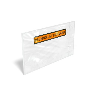 HITOUCH BUSINESS SERVICES "Packing List Enclosed" Envelope 5.5" x 10" Orange 1000/Carton CW56504