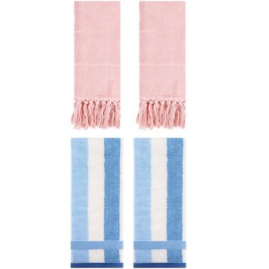 REGALWOVEN 4 Pcs Cotton Bathroom Hand Towels for Home Decoration - 1 of 4