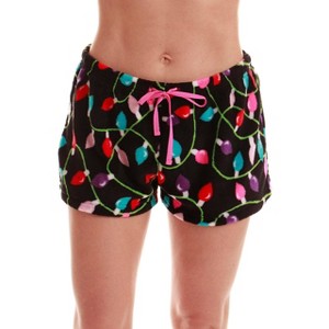 Just Love Womens Cozy Plush Printed Pajama Shorts -PJs for Women - 1 of 3