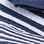 navy blue/white stripe