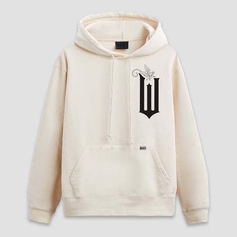 Wicked Men s Hooded Pullover Sweatshirt Cream Target