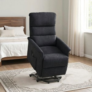 Resenkos Electric Lift Recliner Chair for Seniors with Remote, Linen-Feel Fabric, Side Pockets, Power Lift, Living Room Accent, - 1 of 4
