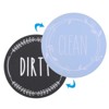 Unique Bargains Round Dirty Clean Dishwasher Refrigerator Kitchen Organization Clean Dirty Sign Magnet 3.5 inch 1 Pc - 4 of 4