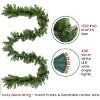 Northlight Pre-Lit Buffalo Fir Christmas Commercial Garland - 50' x 8"  - Warm White LED Lights - image 3 of 3