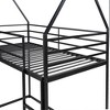 NicBex Twin Over Twin House Bunk Bed with Built-in Ladder and Slide for Kids,Girls,Boys - 4 of 4