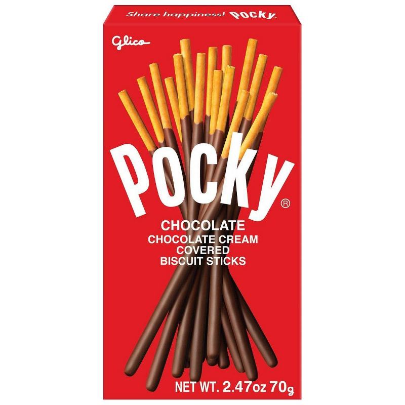 Glico Pocky Chocolate Covered Biscuit Sticks 2.47oz, 1 of 9