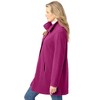 Woman Within Fleece Swing Funnel-Neck Coat - 4 of 4
