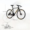 Infurnic Bicycles, 700c Road Bike 24 Speed, City Commuter Bicycle for Men Women, Black, 67.32"*14.56"*39.37" - 2 of 4