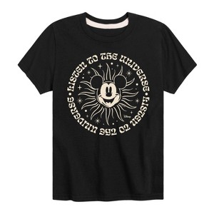 Boys' - Disney - Mickey Listen To The Universe Short Sleeve Graphic T-Shirt - 1 of 4