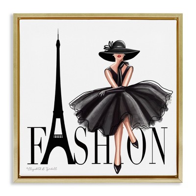 Stupell Industries Parisian Fashion Illustration, 25" x 25"