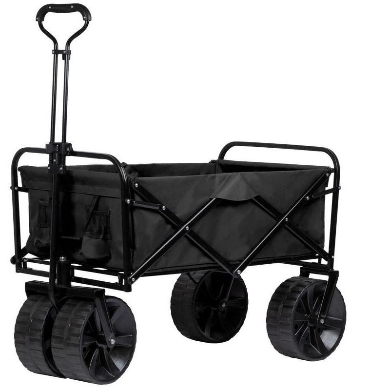 Monoprice Heavy Duty All Terrain Collapsible Outdoor Wagon, Black - Durable, 600D Oxford, Mildew and UV Resistant - Pure Outdoor Collection, 1 of 7