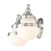 Livex Lighting Oldwick 2 - Light Vanity in  Brushed Nickel - 3 of 4