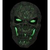 Seasonal Visions Adult Scary Skull Poison Lightup Costume Mask - 12 in. - Gray - 2 of 2