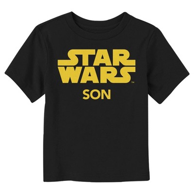 Toddler's Star Wars Son Classic Title Logo T-Shirt