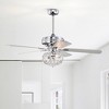 Warehouse Of Tiffany Ailani 52" Chrome Polished Finish Crystal-Diamond Glam Style Fan with Remote Control - 3 of 3