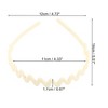 Unique Bargains Women's Classic Elegant Frosted Wavy Hairband 5.51"x4.72" 1 Pc - 3 of 4
