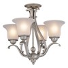 Vaxcel Monrovia 4 - Light Chandelier in  Brushed Nickel - 2 of 4