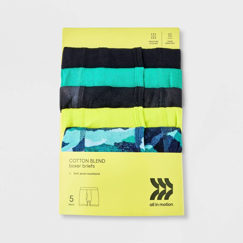 Boys' 5pk Boxer Briefs - All In Motion™, 3 of 5