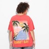 Women's Short Sleeve High Neck Oversized Graphic T-Shirt - Wild Fable™ Cherry Red - 3 of 3