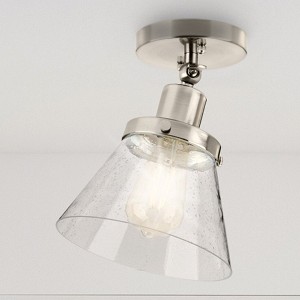 Urban Ambiance Luxury Modern Farmhouse Indoor Ceiling Light,  10''H x 8"W x 8''D,  Brushed Nickel Finish, UHP4662 - 1 of 4