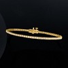 Ross-Simons 1.00 ct. t.w. Lab-Grown Diamond Tennis Bracelet in 18kt Gold Over Sterling - 4 of 4
