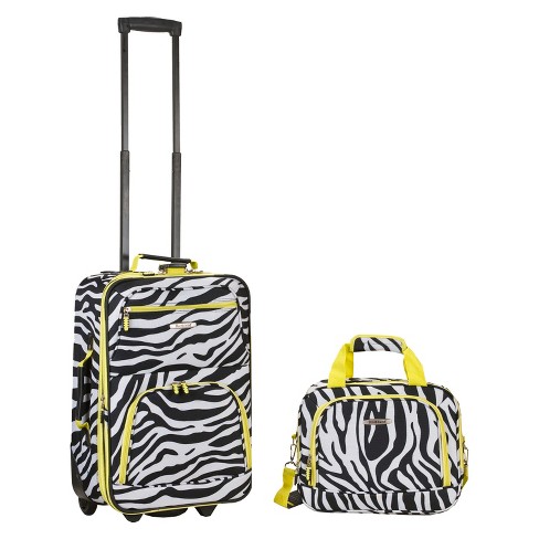 Rockland store zebra luggage